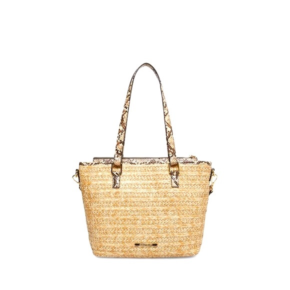 NEW! Rattan Steve Madden Woven Snakeskin‎ Purse - Picture 3 of 8